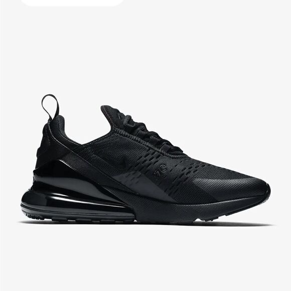 Nike Air Max 270 Men's Triple Black Athletic Running Shoes size 14/13 NEW - Picture 7 of 11